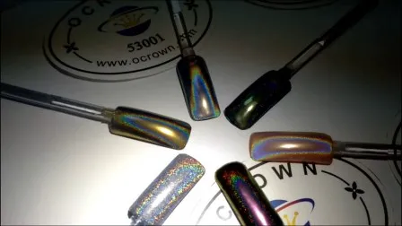 Free Sample Rainbow Effect Holographic Pigment Powder Pearlescent Pigment for Car Paint 